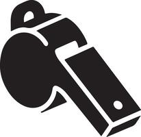 minimal Whistle Icon black color silhouette, logo, clipart, symbol, black color silhouette 7 vector