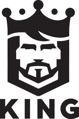 minimal king brand logo concept, black color silhouette, white background 17