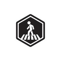 zebra cross icon vector illustration design