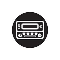 Car radio symbol logo icon, vector illustration design
