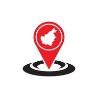 Kalimantan map icon, vector illustration design