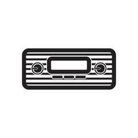 coche radio símbolo logo icono, vector ilustración diseño