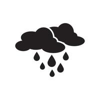 lluvia nube símbolo icono diseño vectorial ilustración vector