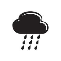 lluvia nube símbolo icono diseño vectorial ilustración vector