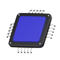 CPU Informática unidade 3d ícone png