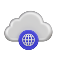 Public Cloud 3d Icon png