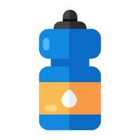 un ícono de diseño editable de una botella de agua vector