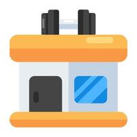 Modern design icon of gym building vector