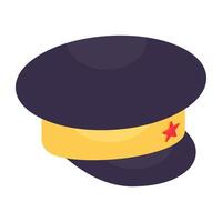 Trendy vector design of police cap