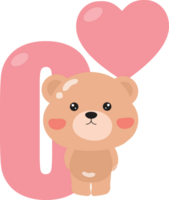 Teddy bear with heart png