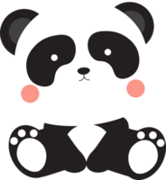 mignonne Valentin avec Panda png