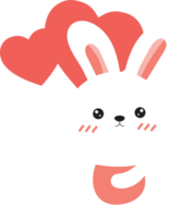 cute rabbits clipart png