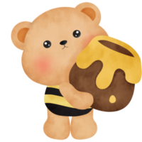 teddy bear honey . png