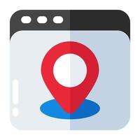 Creative design icon of location vector