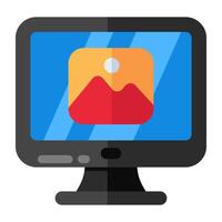 Unique design icon of online gallery vector