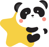 söt valentine med panda png