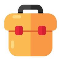 A flat design icon of toolkit vector