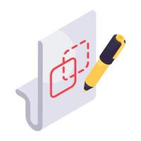 A unique design icon of edit file vector