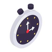Editable design icon of alarm clock vector