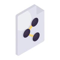 Perfect design icon of share file vector