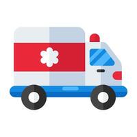 Modern design icon of ambulance vector