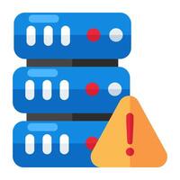 Premium download icon of server error vector