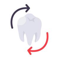 Premium download icon of tooth replacement vector