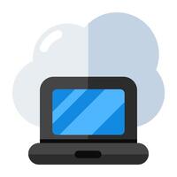 Premium download icon of cloud device vector