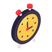 icono de diseño moderno de reloj despertador vector