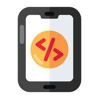 Unique design icon of web coding vector