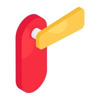 Unique design icon of door lock vector