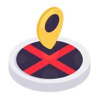 Premium design icon of location vector