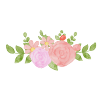 fleur aquarelle dessin animé png