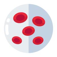 de moda diseño icono de rojo sangre células vector