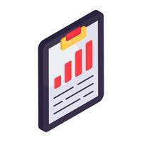 An icon design of business report vector