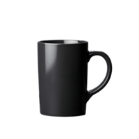 AI generated Black coffee cup, coffee mug, mockup, isolated png