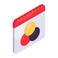 Trendy design icon of designing schedule vector