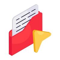 A creative design of folder vector