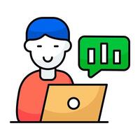 A perfect design icon of business chat vector