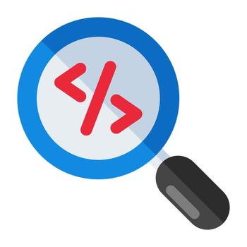 Unique design icon of web coding vector