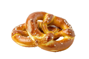 ai généré délicieux bretzel avec une salé croûte et une distinctif isolé sur transparent Contexte png