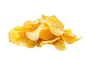 AI generated Potato Chips on transparent background png