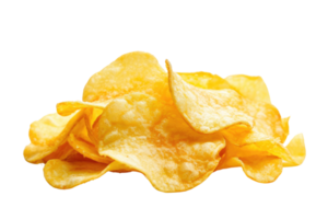 ai gegenereerd aardappel chips Aan transparant achtergrond png