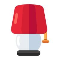 A modern design icon of table lamp vector