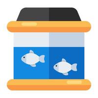 A beautiful design icon of aquarium vector