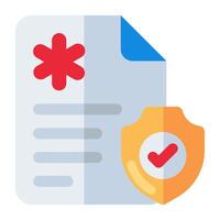 An icon design of insurance policy vector