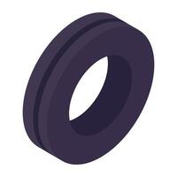 A creative design icon of tyre vector