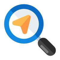 Unique design icon of search cursor vector