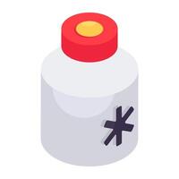 icono de diseño perfecto de botella de jarabe vector