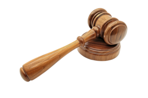 AI generated Gavel isolated isolated on transparent background png